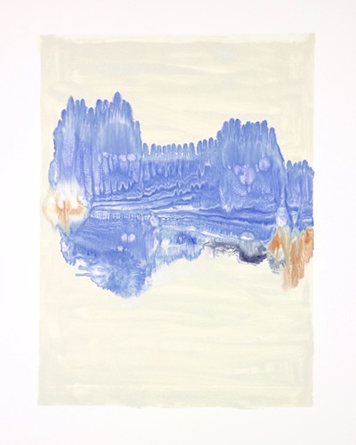 Afterimage 2206 VI. Mixed Media. Printmaking(monotype). Drawing, Fabriano Tiepolo paper. 40x29.5cm(image). 70.5x49cm(paper). 2022