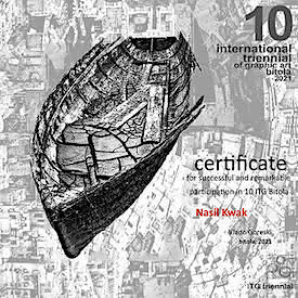 The 10th International Triennial of Graphic Art Bitola, Macedonija.2021.