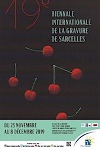 19e BIENNALE LE &amp;nbsp;INTERNATIONALE DE LA GRAVURE DE SARCELLES , FRANCE DU 23 NOVEMBRE AU 8 DECEMBRE 2019